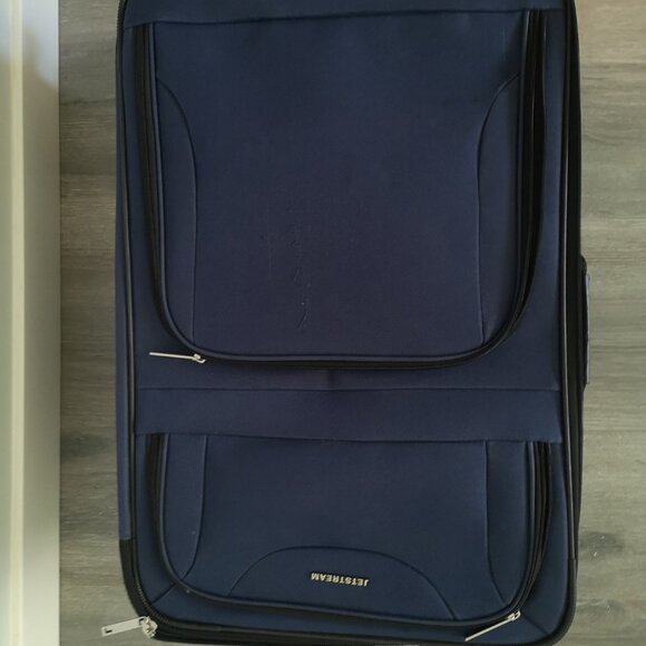 Bundle of 2 Blue Jetstream Textile Suitcase & Carry-On - Picture 6 of 9